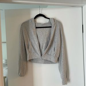 TNA Cropped zip up hoodie